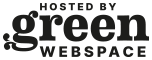 Logo mit Text: Hosted by GreenWebspace